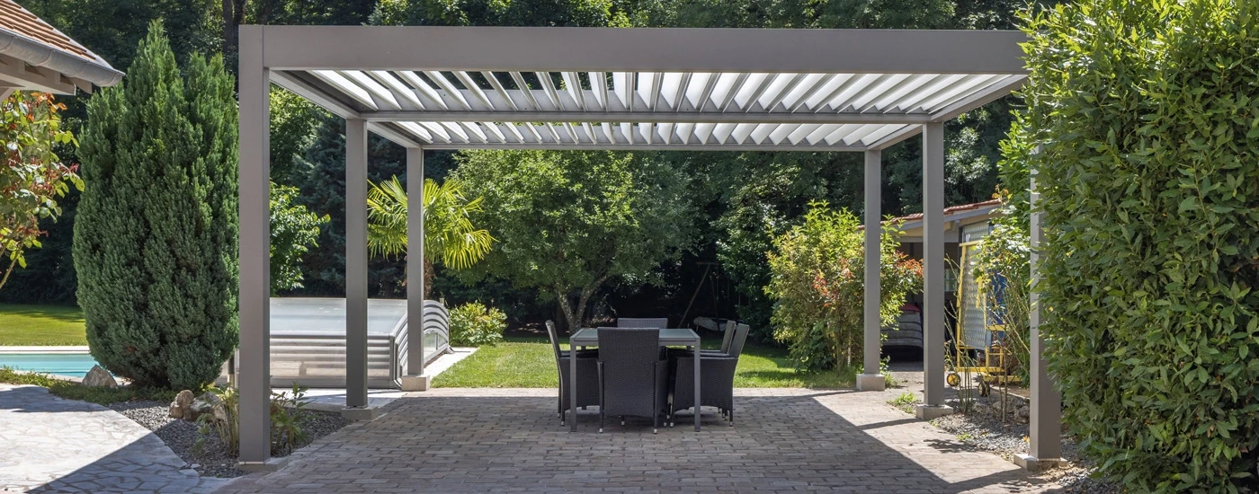 Pergola bioclimatique de chez SIB