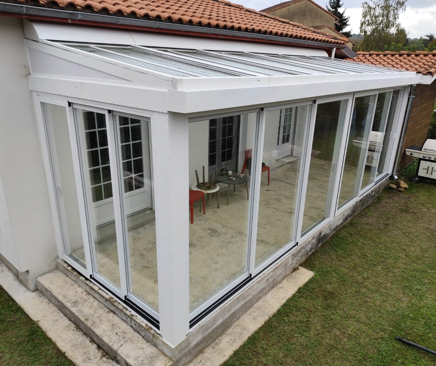 Verriere pour couvrir une terrasse